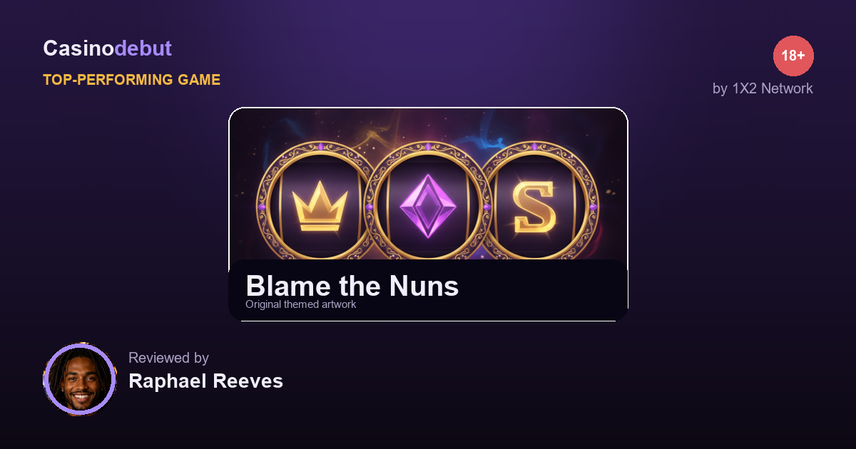 1X2 Network Blame the Nuns banner