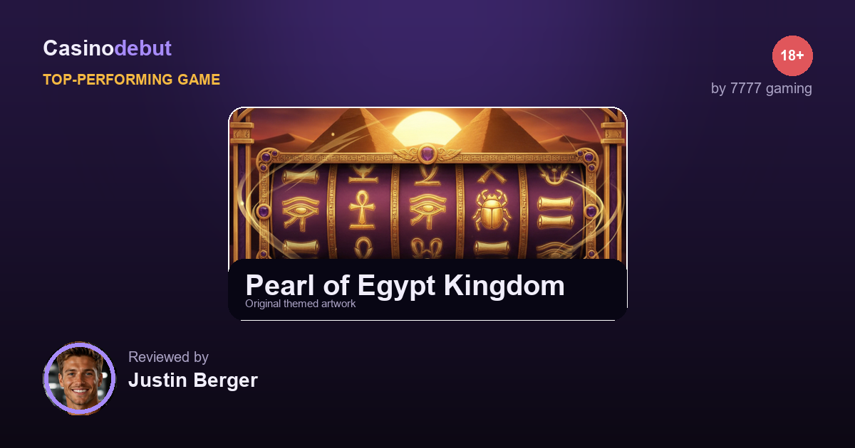 7777 gaming Pearl of Egypt Kingdom banner