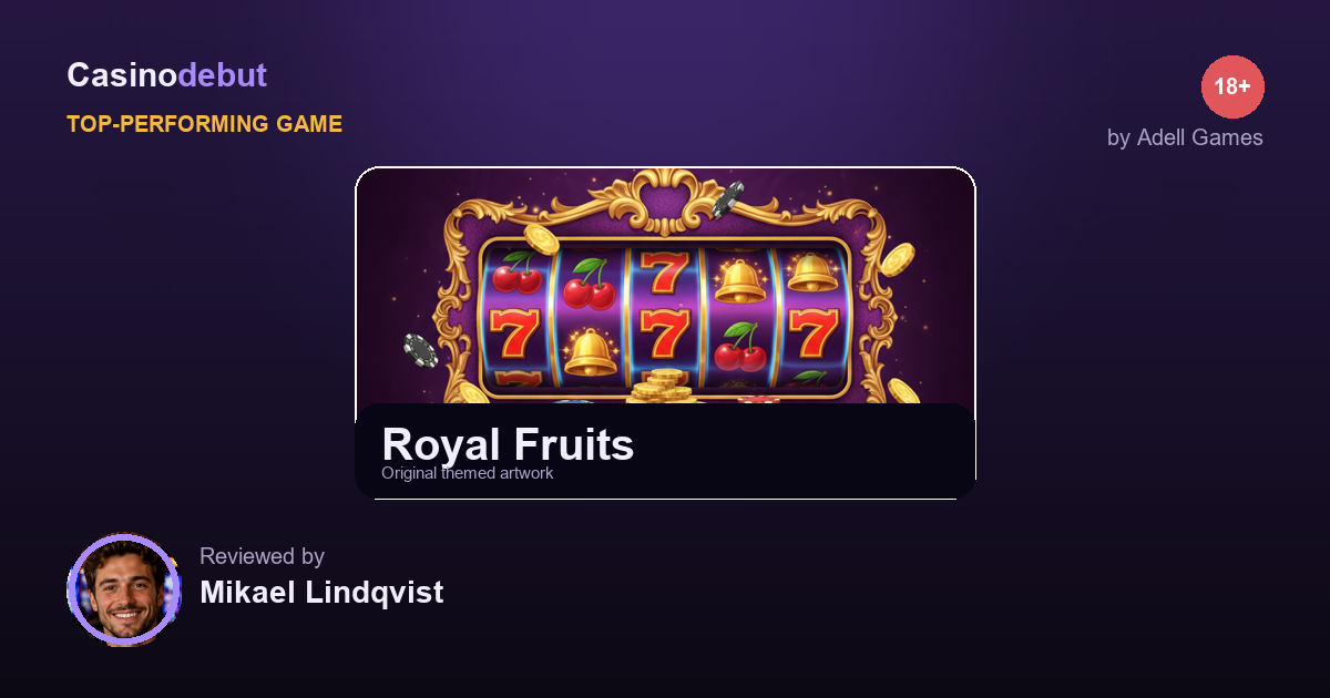 Adell Games Royal Fruits banner
