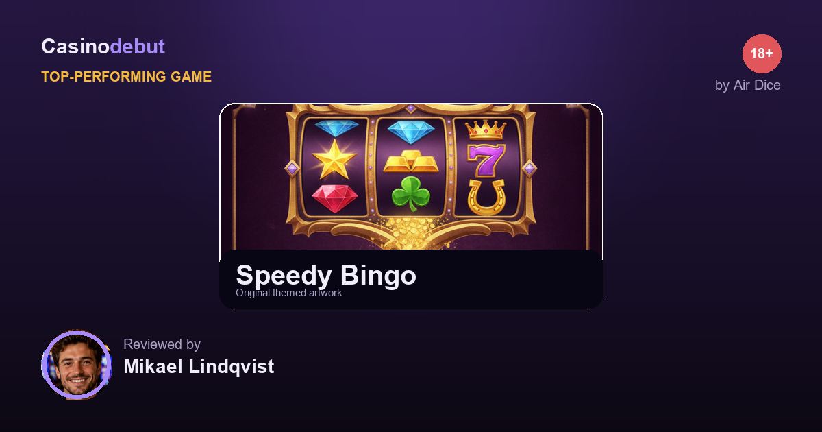 Air Dice Speedy Bingo banner