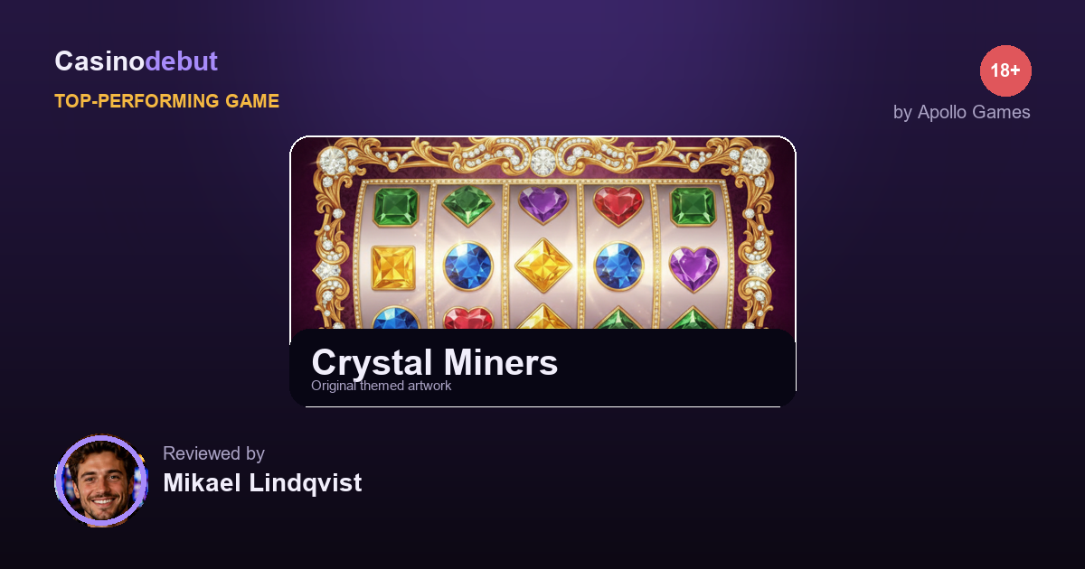 Apollo Games Crystal Miners banner