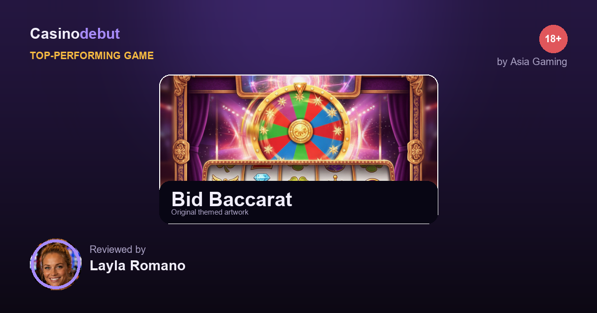 Asia Gaming Bid Baccarat banner