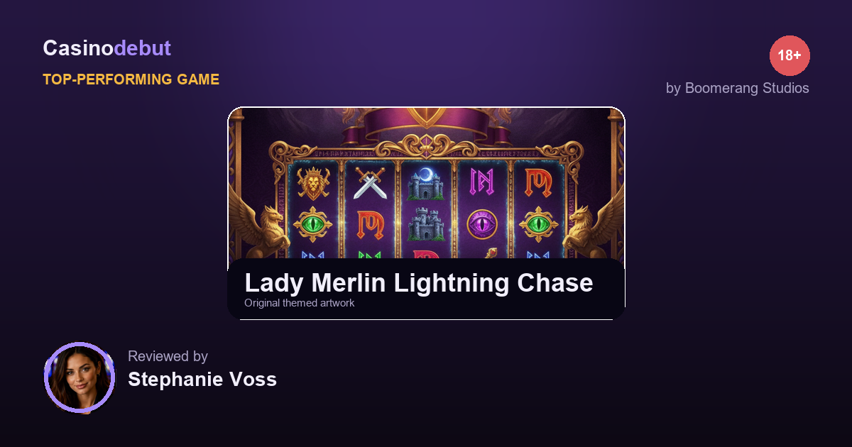 Boomerang Studios Lady Merlin Lightning Chase banner