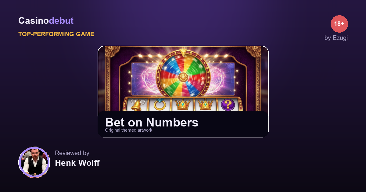 Ezugi Bet on Numbers banner