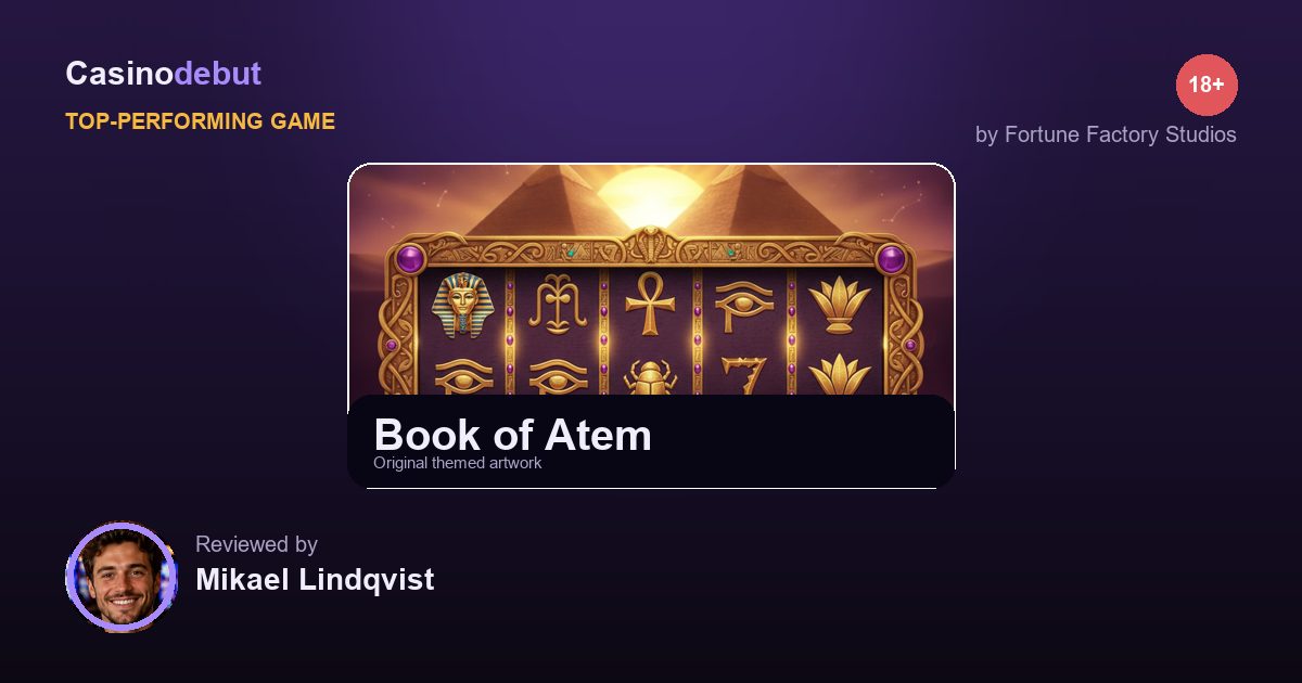 Fortune Factory Studios Book of Atem banner