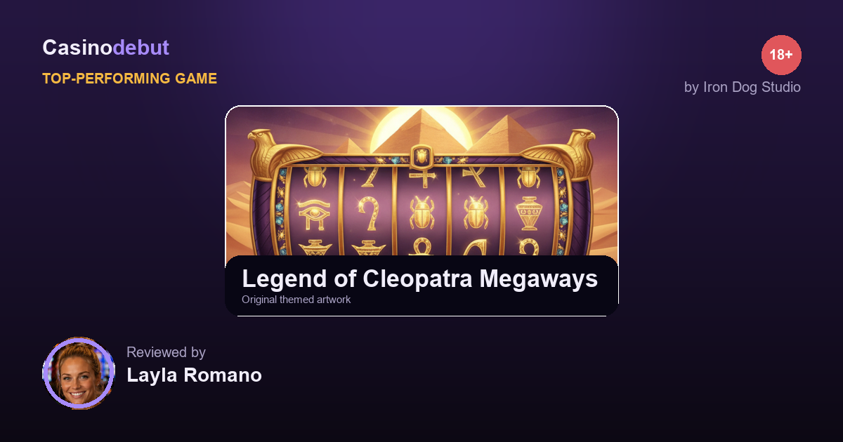 Iron Dog Studio Legend of Cleopatra Megaways banner