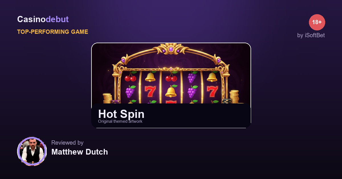 iSoftBet Hot Spin banner