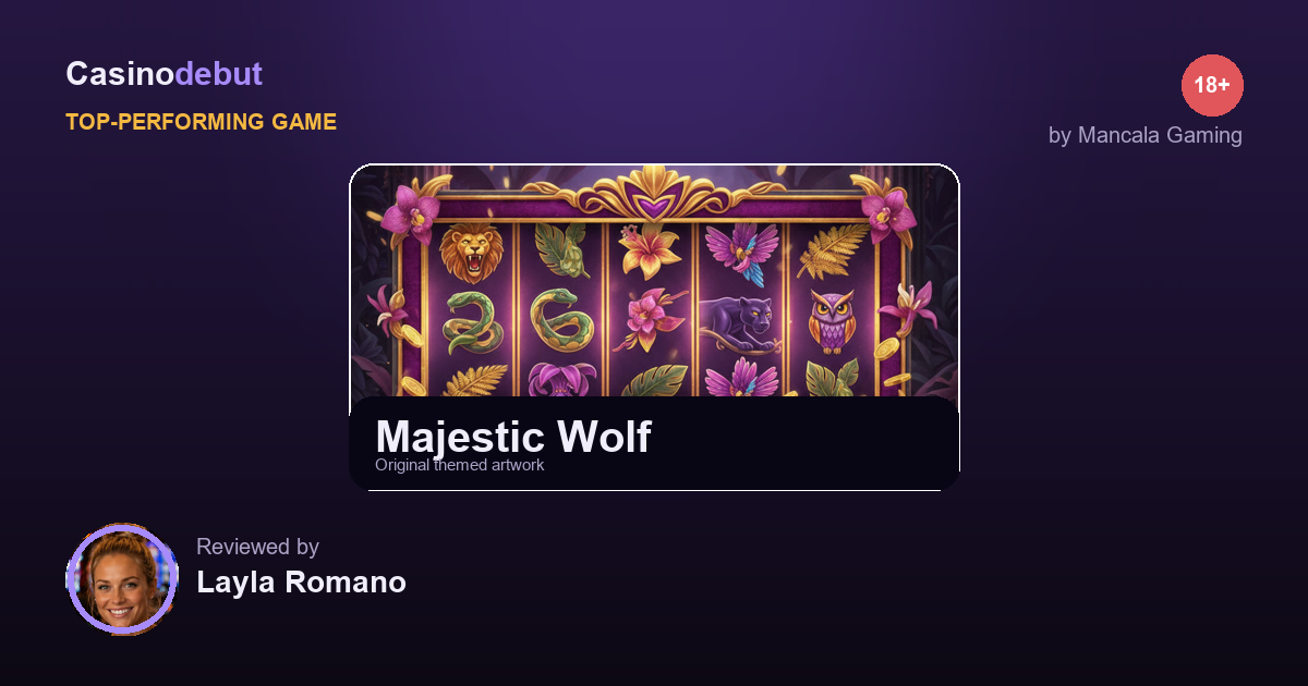 Mancala Gaming Majestic Wolf banner