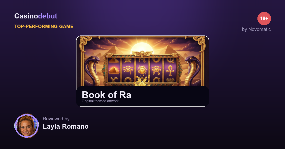 Novomatic Book of Ra banner