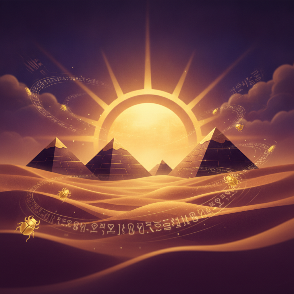 Ancient Egypt themed slot scene
