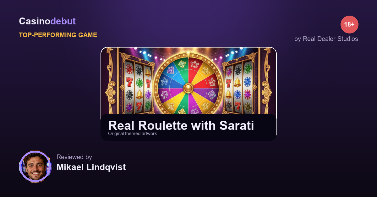 Real Dealer Studios Real Roulette with Sarati banner