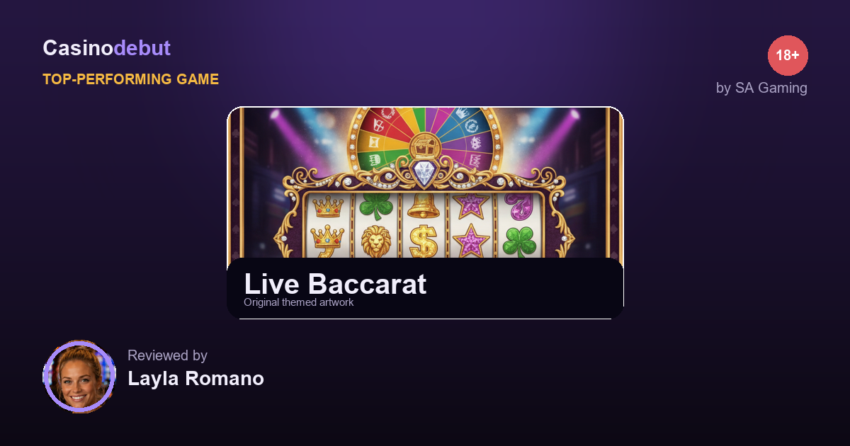 SA Gaming Live Baccarat banner