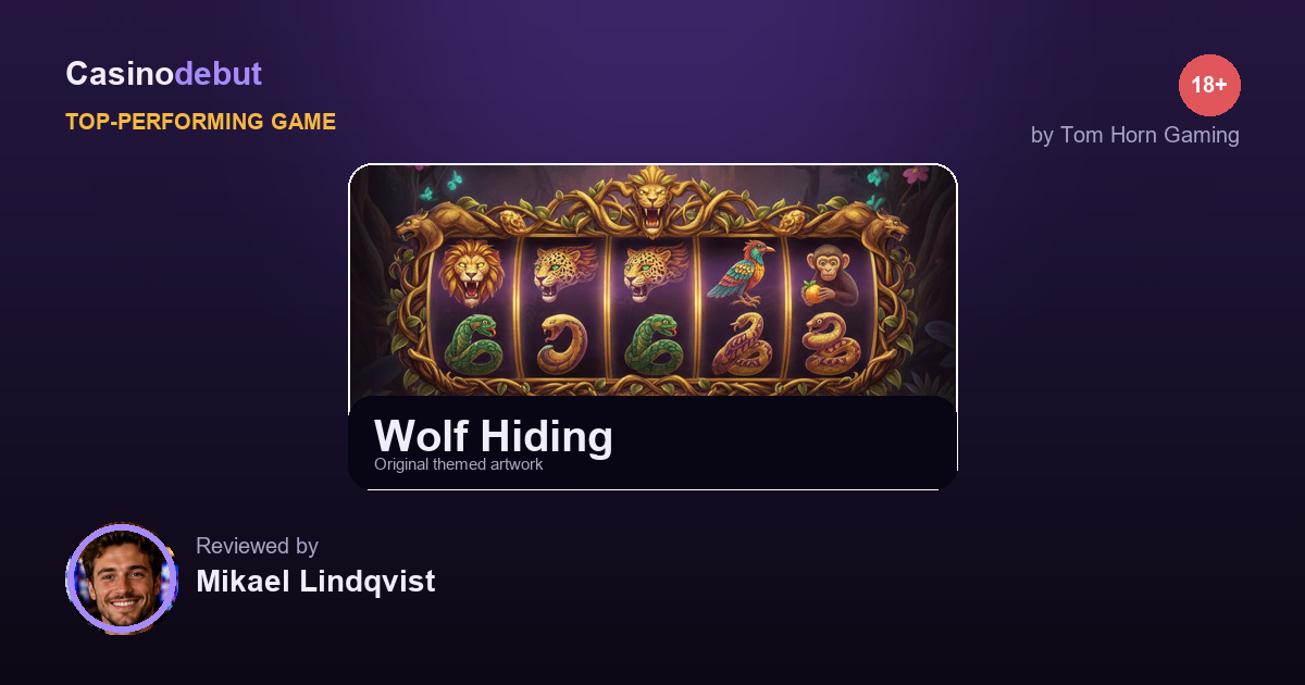 Tom Horn Gaming Wolf Hiding banner